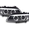 Scheinwerfer Set Xenon Daylight LED TFL-Optik BMW X5 E53  03-06 schwarz