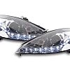 Scheinwerfer Set Daylight LED TFL-Optik Ford Focus  01-04 chrom