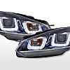 Scheinwerfer Set Daylight LED Tagfahrlicht VW Golf 6  08-12 schwarz