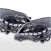 Scheinwerfer Set Daylight LED TFL-Optik VW Polo Typ 9N3  05-09 schwarz für Rechtslenker