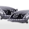 Scheinwerfer Set Daylight LED TFL-Optik Opel Astra H  04-10 schwarz für Rechtslenker