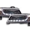Scheinwerfer Set Daylight LED TFL-Optik Fiat Stilo 3-trg. Typ 192  01-07 schwarz