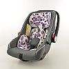 Kinderautositz Babyschale Autositz schwarz/weiß/lila Gruppe 0+, 0-13 kg