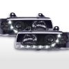 Scheinwerfer Set Daylight LED Tagfahrlicht BMW 3er E36 Coupe/Cabrio  92-98 schwarz für Rechtslenker