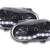 Scheinwerfer Set Daylight LED TFL-Optik VW Golf 4 Typ 1J  98-03 schwarz