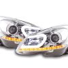Scheinwerfer Set Daylight LED TFL-Optik Mercedes C-Klasse W204  11-14 chrom