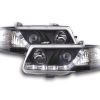 Scheinwerfer Set Daylight LED TFL-Optik Opel Astra F  95-97 schwarz