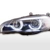 Scheinwerfer RECHTS Xenon Daylight LED Tagfahrlicht BMW X5 E70  06-10 schwarz