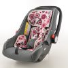 Kinderautositz Babyschale Autositz schwarz/weiß/pink Gruppe 0+, 0-13 kg