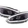 Scheinwerfer Set Daylight LED Tagfahrlicht VW Golf 6  08-12 schwarz