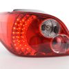 LED Rückleuchten Set Peugeot 307 Schrägheck  01-04 klar/rot