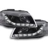 Scheinwerfer Set Daylight LED Tagfahrlicht Audi A3 Typ 8P  03-08 schwarz