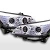 Scheinwerfer Set Xenon Angel Eyes LED BMW 5er E60/E61  03-04 chrom