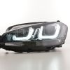Scheinwerfer Set Daylight LED Tagfahrlicht VW Golf 7  ab 2012 schwarz/schwarz
