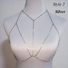 elegante Strass-Brustkette Körperkette