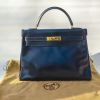 Hermès Kelly bag bleu marine 32 cm