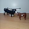 Texas Longhorn Kuh +Kälbchen von schleich 